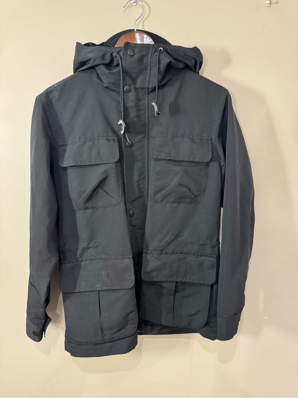Uniqlo Women’s Black Hooded Utility Field Jacket Size M - Picture 2 of 7